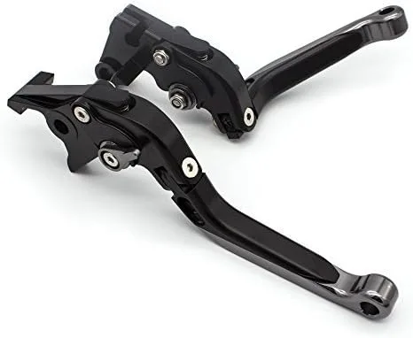 Miniatura 11 de FXCNC Palancas de embrague de freno extensible plegables Billet para YZF R3 R25 2013-2021, MT-03 MT-25 2015-2021 Negro y negro y negro