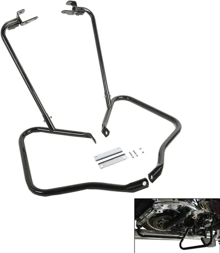 TCMT Juego de barras de protección para bolsa de sillín para Harley Touring CVO Street Road Electra Glide Road King Ultra Limited 2014-2024
