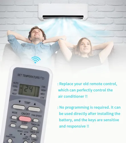 Miniatura 3 de Reemplazo de control remoto R51M/E para aire acondicionado Midea UL-R51M/E R51I11/BGE R51L4/BGE R51/CBGE R51/CE R51M/E R51I4/BGE R51I4/BGCE