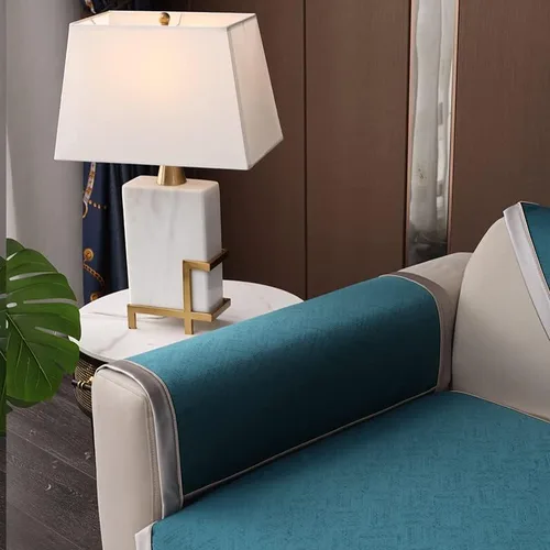 Miniatura 6 de Funda de cojín antideslizante para sofá, protector de muebles, estilo moderno, adecuada para sillón, funda de sofá para sala de estar, funda de Azul