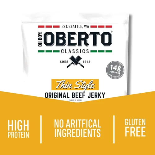 Miniatura 3 de ¡Oh chico! Oberto Classics Thin Style Original Beef Jerky, 1.2 onzas (Pack de 8)