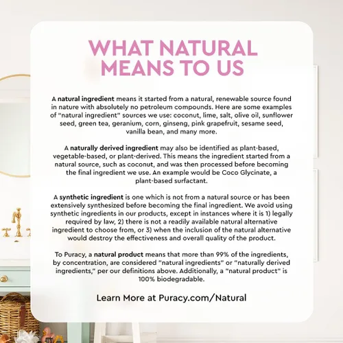Miniatura 6 de Puracy Baño de burbujas para niños, suavemente perfumado con lavanda real y vainilla, baño de burbujas 98.75% natural para bebé, humectantes a base