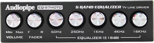 Miniatura 3 de Audiopipe Ecualizador gráfico de 5 bandas con controlador de línea de 7 V (EQ-57MOTO)