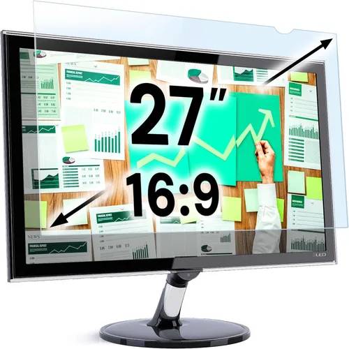 Miniatura 33 de VINTEZ Protector de pantalla de luz azul para monitor de computadora y portátil de 14 pulgadas, película de bloqueo de luz azul anti-UV para PC