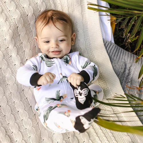 Miniatura 241 de Burt's Bees Baby - Pijama de una pieza para bebé, mameluco para dormir y jugar, algodón 100% orgánico, cremallera frontal