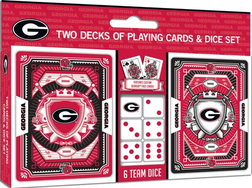 Miniatura 18 de MasterPieces Game Day - NCAA Texas A&M Aggies - Paquete de 2 cartas de juego y dados - Juego con licencia oficial para adultos y familia