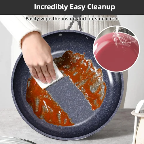 Miniatura 6 de Nuwave Lux - Juego de utensilios de cocina ligeros forjados de 13 piezas, sin PFAS, revestimiento de cerámica saludable G10 Duralon, ultra