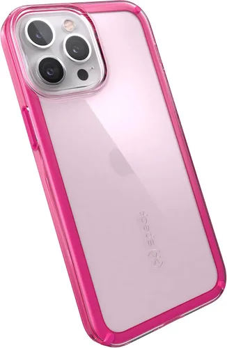 Miniatura 14 de Speck Funda delgada transparente para iPhone 13 Pro Max, protección contra caídas, compatible con carga inalámbrica, antiamarilleo