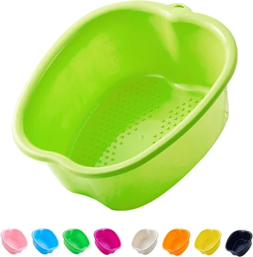 AXLOFO® Cuenca de baño para remojar pies, bañera grande de plástico para remojar pies, cubo de baño para masajes de pies, ideal para quitar la piel