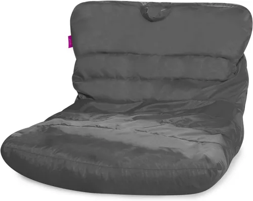Miniatura 79 de Posh Beanbags - Sillón puff grande, 38 pulgadas, color azul rey sólido Nylon suave - Azul real