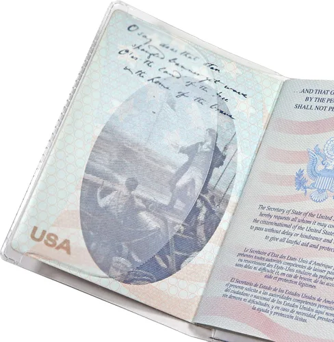 Miniatura 6 de Cubiertas de plástico para pasaporte, Claro, Cartera de viaje