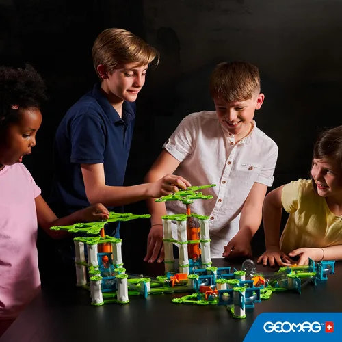 Miniatura 5 de Geomag Gravity Classic Mechanics - Juguetes magnéticos para niños a partir de 8 años, 153 imanes educativos STEM para niños, bloques magnéticos