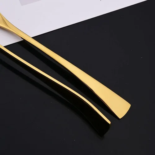 Miniatura 6 de JASHII Cuchillo de mantequilla dorado de acero inoxidable, juego de 4, esparcidor de mantequilla, para untar, queso y condimentos, diseño retro