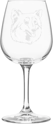 Miniatura 548 de Copa de vino de 12.75 onzas con diseño de perro grabado