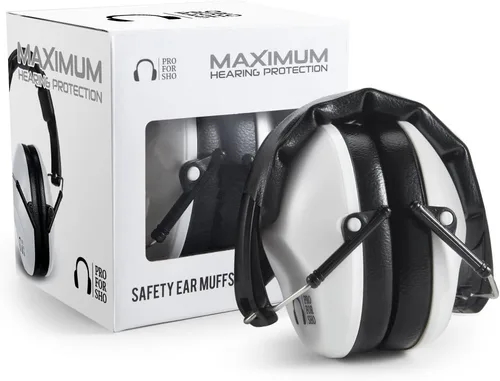 Miniatura 15 de Pro For Sho 34dB NRR - Orejeras de protección auditiva, NRR más alta en diseño compacto, protección auditiva para disparar, cortar y trabajar