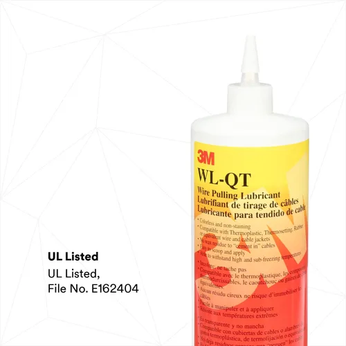 Miniatura 4 de 3M Gel lubricante de tracción de alambre WL-QT, un cuarto de galón, excelente lubricante para tirar de una amplia variedad de tipos de cables