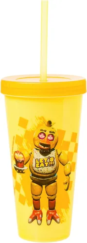 Miniatura 7 de Silver Buffalo Five Nights at Freddy's - Paquete de 4 vasos de plástico que cambian de color con Freddy Fazbear, Bonnie, Chica y Foxy, 24 onzas
