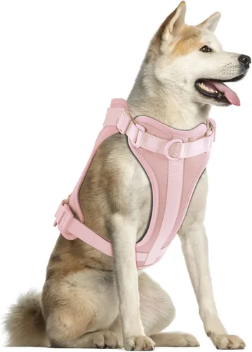Miniatura 39 de Arnés ligero para perro sin tirones: arnés ajustable y duradero de malla transpirable con cojín suave y cómodo, para perros pequeños, medianos y Lila