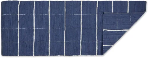 Miniatura 11 de DII Modern Farmhouse - Alfombra Chindi de algodón, 26 x 40 pulgadas, color negro y crema