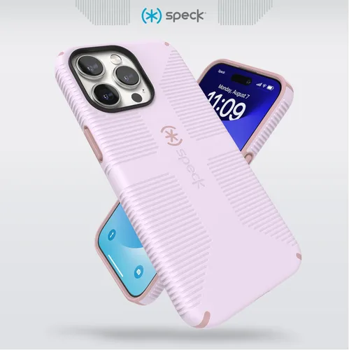 Miniatura 3 de Speck Funda MagSafe para iPhone 15 Pro Max - Protección contra caídas y para la cámara, agarre seguro de tacto suave, compatible con carga Lila