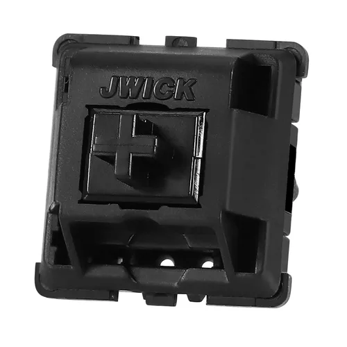Miniatura 4 de JWICK Interruptores lineales negros V2, JWK Black Linears 2.06 oz carcasa completa de nailon Thocky 5 pines interruptores de teclado mecánicos