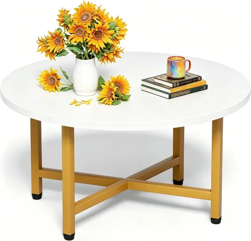 Miniatura 28 de Mesa auxiliar pequeña, mesa baja con patas de madera maciza, mesa auxiliar ovalada de 23.6 pulgadas, mesa auxiliar auxiliar de pie para sentarse