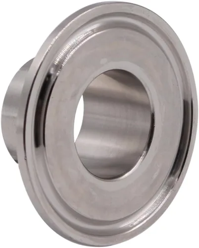 DERNORD Accesorio sanitario de acero inoxidable 304, virola de abrazadera de soldadura larga FitsTri Clamp (tubo de 25 MM/1 "OD)