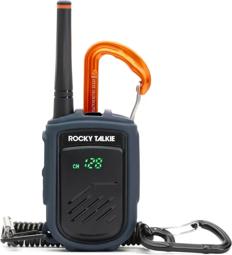 Rocky Talkie Radio de Montaña - Walkie Talkie de Largo Alcance, Radio Portátil FRS, Vida de Batería de 4 Días, Máxima Durabilidad, 1 Paquete