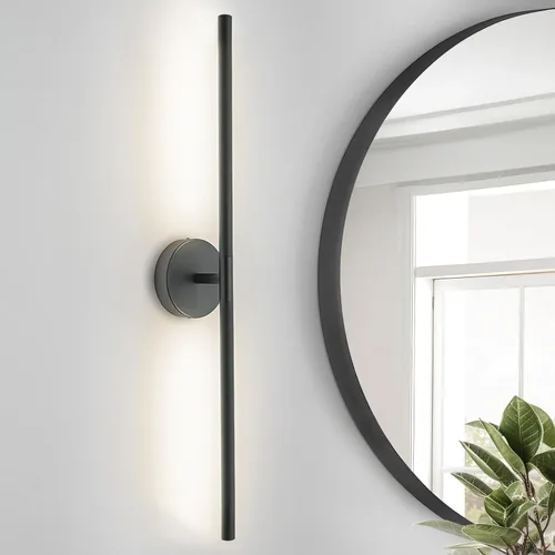 Miniatura 9 de Lámparas doradas para baño sobre espejo de 24 pulgadas, 18W 360° Giratorias Regulables 4000K Lámpara de Tocador LED de Latón, Luces de Tocador