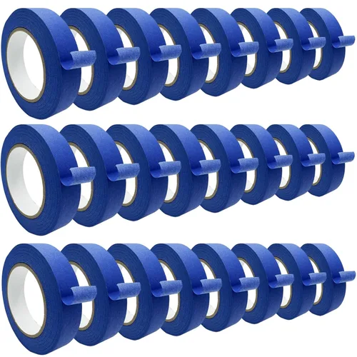 Miniatura 11 de Cintas de Pintores Profesionales de 2 Pulgadas de Ancho (1.88 pulg x 60.1 Yardas x 6 Rollos = 360.6 Yardas), Cinta de Enmascarar Azul, Cinta