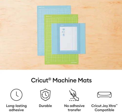 Miniatura 4 de Cricut Paquete variado de alfombrillas (4 unidades, 8.5 x 12 pulgadas) - para máquina Joy Xtra - Incluye 2 agarre estándar y 2 LightGrip