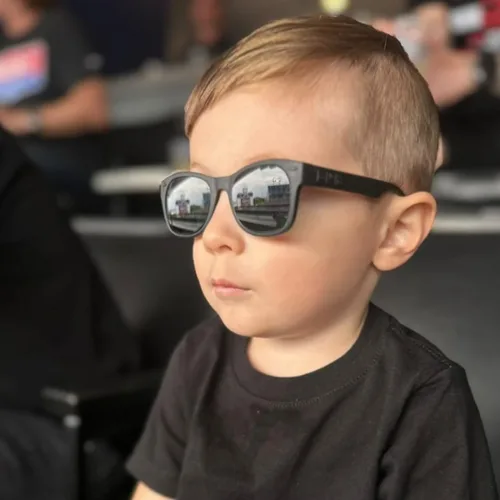 Miniatura 3 de ROSHAMBO - Lentes de sol irrompibles para niños y niñas de 2 a 4 años con correa sin bisfenol A, lentes polarizados, ensamblados en Estados Unidos