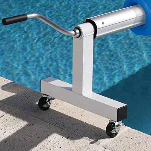 Doheny's Sistemas de carretes de cubierta solar en tierra (se adapta a piscinas de hasta 18 pies de ancho, aluminio)