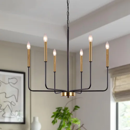 Miniatura 9 de Iluminación de isla de cocina, 3 luces, lámparas colgantes lineales con pantallas de vidrio de leche, candelabros negros de granja para comedor