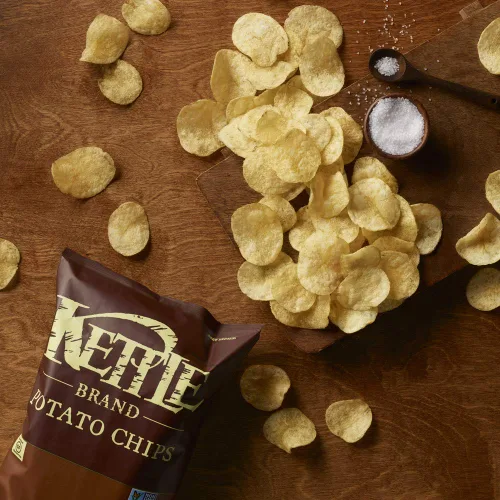 Miniatura 3 de Kettle Brand Papas fritas, sal marina, bolsas de una sola porción de 1 onza (paquete de 72)