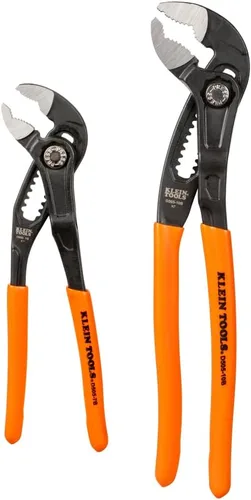 Miniatura 8 de Klein Tools D5057B Alicates ajustables de 7 pulgadas, alicates de bomba Klaw de ajuste rápido, diseño compacto con mordaza en V y dientes