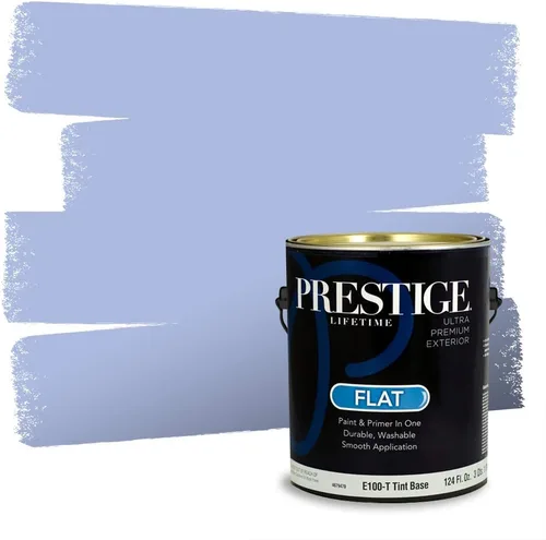 Miniatura 1181 de Pintura Exterior + imprimación PRESTIGE, todo-en-uno, 1 galón, acabado mate, color comparable al Valspar* Royal Gray* VS151-Gris real