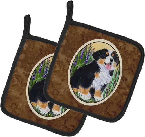 Miniatura 133 de Caroline's Treasures SS8617PTHD - Juego de soportes para ollas de cocina resistentes al calor, almohadillas calientes para horno para cocinar, Husky