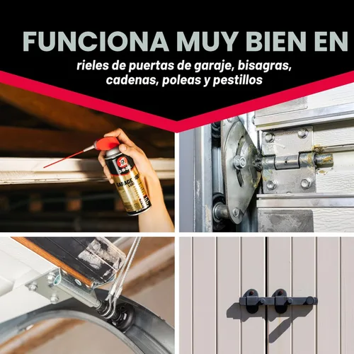 Miniatura 6 de 3-IN-ONE Lubricante profesional en aerosol para puertas de cochera, 11 onzas, 1