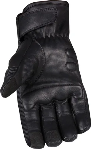 Miniatura 2 de Jackets 4 Bikes Guantes de cuero para motocicleta para hombres y mujeres, pantalla táctil, acolchado de gel, protección de nudillos y palma, guantes