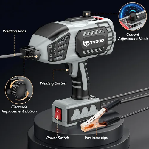 Miniatura 8 de Máquina de soldadura portátil de mano – Soldador de mano inversor IGBT de 110 V, corriente ajustable de arco de 20-120 A, arranque en caliente