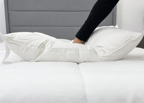 Miniatura 3 de Almohada firme de plumón de ganso blanco de gama alta estándar