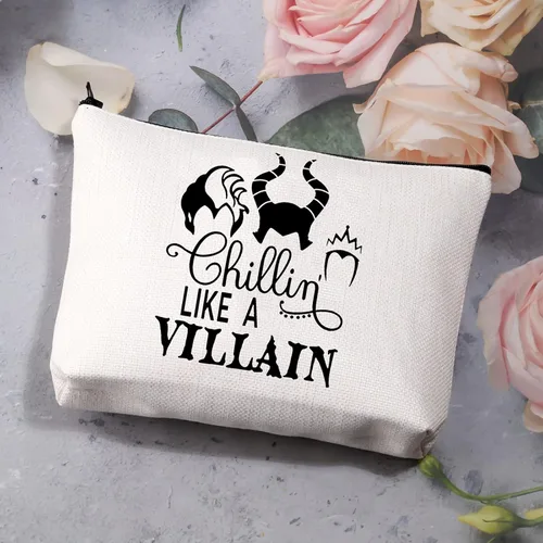 Miniatura 7 de BDPWSS Malvado Females Regalo Villano Amante Bolsa de maquillaje Chillin' Like a Villain Gift Evil Group Gift Bad Witches Cosmetic Bag