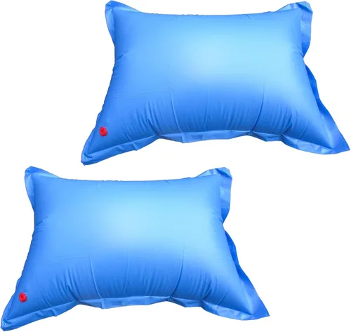 Miniatura 4 de Pool Mate 1-3745 almohada de aire resistente para cubierta de alberca en invierno, 4 x 5 pies, Paquete de 2, Azul