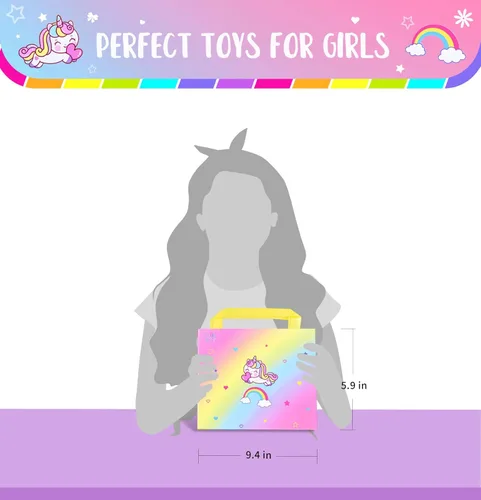Miniatura 9 de BDBKYWY Kit de fabricación de pulseras con dijes para niñas, suministros de joyería de unicornio para niños, juego de manualidades de bricolaje