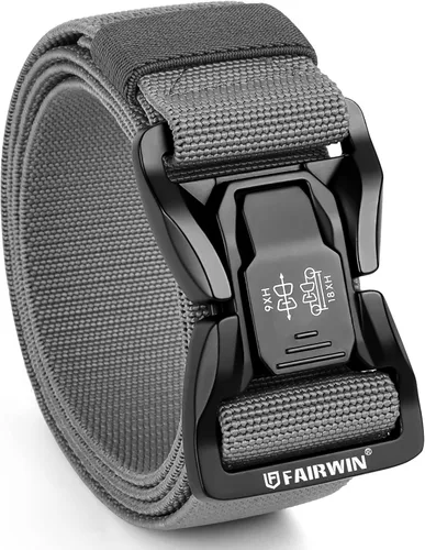 Miniatura 6 de FAIRWIN Men Belt,Quick Release Tactical Belt, Military Work Stretch Nylon Web Belt for Men