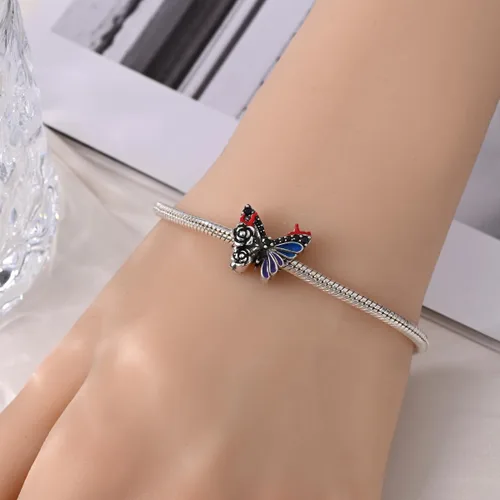 Miniatura 122 de KUNSIR Los abalorios se adaptan a pulseras Pandora para mujer, plata de ley 925, cuentas colgantes de joyería para niñas, dijes de feliz cumpleaños