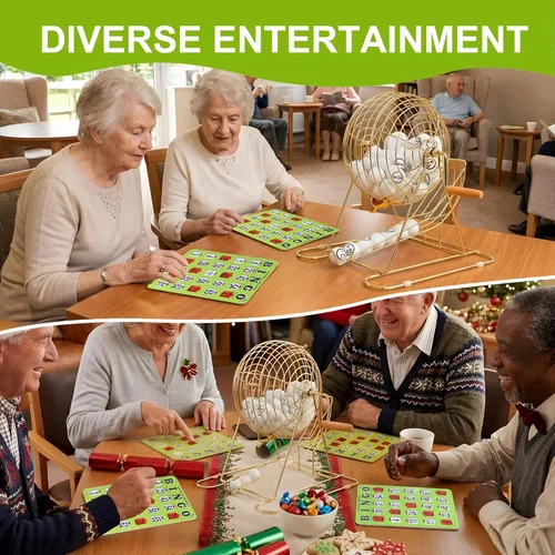 Miniatura 9 de GSE Games & Sports Expert Green Jumbo Tarjetas de bingo fáciles de leer a granel, tarjetas de bingo reutilizables a prueba de atascos con ventanas