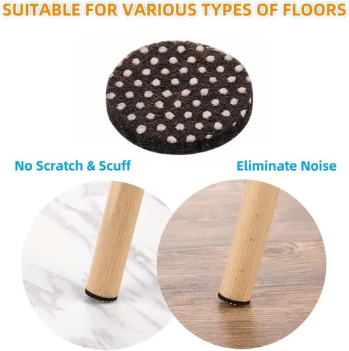 Miniatura 5 de Furnigear Almohadillas antideslizantes para muebles, autoadhesivas, antideslizantes, almohadillas resistentes para suelos de madera dura