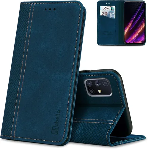 Miniatura 54 de AKABEILA Para Samsung A5 2017 Cartera Funda de Tarjeta de Crédito Titular Cierre Magnético Kickstand PU Cuero A Prueba de Golpes Flip Folio Libro